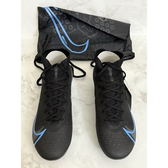 Nike Mercurial Superfly 8 Elite FG Soccer Cleats Black Blue CV0958-004 main image 5